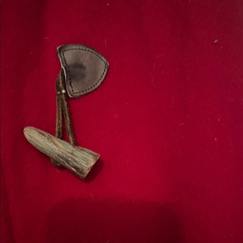 Eddie Bauer Red Toggle Button Coat - image 3